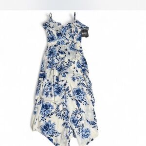 by & by White and Blue Garment